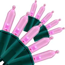 Luzes de Natal YULETIME Pink LED 200 Lights 15m, pacote com 2