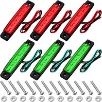 Luzes de navegação para barco Weewooday 12V Marine LED Strip x6