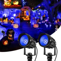 Luzes de paisagem CREPOW Blue 14 LED IP65 Waterproof, pacote com 2 Luzes de paisagem CREPOW Blue 14 LED IP65 Waterproof, pacote com 2