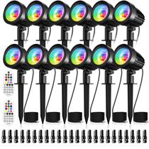 Luzes de paisagem CRODIAL 15W RGB Spotlight Outdoor 12V 24V