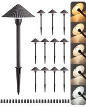 Luzes de paisagem EDISHINE, pacote com 12 V, 3 W, impermeáveis, 5 CCT Luzes de paisagem EDISHINE, pacote com 12 V, 3 W, impermeáveis, 5 CCT