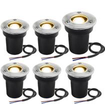 Luzes de paisagem SUNRIVER 1W 12V-24V IP67 à prova d'água (pacote com 6)