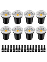 Luzes de paisagem ZUCKEO LED Well Lights 3W 12V-24V IP67, pacote com 8 Luzes de paisagem ZUCKEO LED Well Lights 3W 12V-24V IP67, pacote com 8