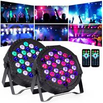 Luzes de palco DJBoomy 36 DJ LED Par Light RGB Party Uplights Luzes de palco DJBoomy 36 DJ LED Par Light RGB Party Uplights