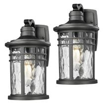 Luzes de parede externas Darkaway Waterproof Glass Candelabros