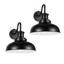 Luzes de parede externas Diyel Gooseneck Barn 120V, pacote com 2