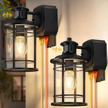 Luzes de parede externas Redluck, pacote com 2 sensores de movimento GFCI Luzes de parede externas Redluck, pacote com 2 sensores de movimento GFCI