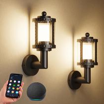 Luzes de parede externas XMCOSY+ 14" Smart WiFi RGB IP65, pacote com 2 Luzes de parede externas XMCOSY+ 14" Smart WiFi RGB IP65, pacote com 2