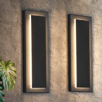 Luzes de parede LED para exteriores tewei 40cm Matte Black 3000K 12W 120V