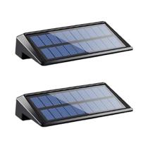 Luzes De Parede Solares À Prova d'Água Para Exterior, Pacote Com 2, Luzes Solares De Cerca Com 4