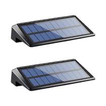 Luzes De Parede Solares À Prova d'Água Para Exterior, Pacote Com 2, Luzes Solares De Cerca Com 4 Luzes De Parede Solares À Prova d'Água Para Exterior, Pacote Com 2, Luzes Solares De Cerca Com 4