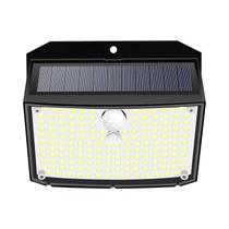 Luzes De Parede Solares LED 158 Com Sensor De Movimento À Prova d'Água 3 Modos Lâmpada De Segurança