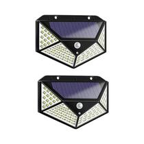 Luzes De Parede Solares Para Exterior 100 LED Com Sensor De Movimento Luz Noturna Para Jardim 1 2 4 Luzes De Parede Solares Para Exterior 100 LED Com Sensor De Movimento Luz Noturna Para Jardim 1 2 4