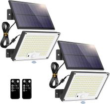 Luzes De Parede Solares Para Exterior 172LED À Prova d'Água Com Sensor De Movimento 3 Modos Para