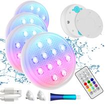Luzes de piscina BOXPSII 2024 LED recarregáveis IP68 à prova d'água 4Pk Luzes de piscina BOXPSII 2024 LED recarregáveis IP68 à prova d'água 4Pk