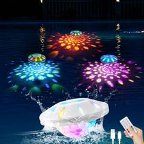 Luzes de piscina flutuantes BOXPSII recarregáveis RGB IP68 impermeáveis Luzes de piscina flutuantes BOXPSII recarregáveis RGB IP68 impermeáveis