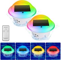 Luzes de Piscina Flutuantes Gudapin Solar RGB - 2 Unidades - Mudança de Cor