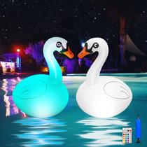 Luzes de piscina flutuantes Nowlaby Solar Swan IP68 Waterproof