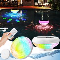 Luzes de piscina flutuantes QOLNBY Solar com USB 6,69 polegadas 2600mAh 2pk Luzes de piscina flutuantes QOLNBY Solar com USB 6,69 polegadas 2600mAh 2pk
