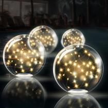 Luzes de piscina flutuantes TIALLY Fairy Solar Powered (pacote com 4)