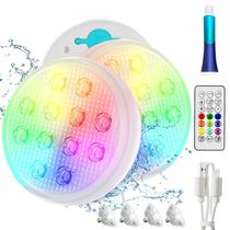 Luzes de Piscina LED Recarregáveis QOLNBY - IP68 à Prova D'Água (2 Unidades)