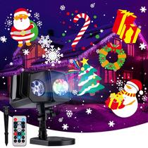 Luzes de projetor de Natal Minetom 26 HD Effects Waterproof