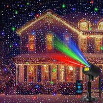 Luzes de Projetor Laser de Natal Honoson RGB à Prova D'Água