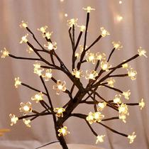 Luzes De Ramos De Flor De Cerejeira LED Com 20 Lâmpadas Para Decoração De Natal E Casamento