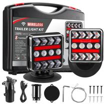 Luzes de reboque sem fio inhtgeas atualizadas a 2,4 GHz com modo estroboscópico