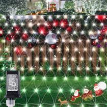 Luzes de rede de Natal Oopswow 3x2m 192 LED 8 modos 29V