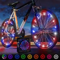 Luzes de roda de bicicleta Activ Life Patriotic LED visíveis em todos os ângulos