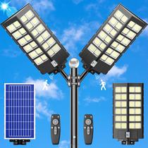 Luzes de rua solares Loyoele 8000W 300000 lúmens, pacote com 2 unidades
