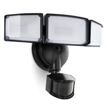Luzes de segurança LED UME 49W Sensor de movimento ao ar livre pretas