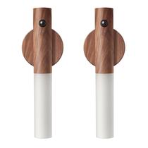 Luzes de sensor de movimento LANDGOO LED recarregável de madeira LANDGOO 2PC