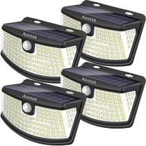 Luzes de sensor de movimento solar Aootek 120 LEDs IP65 à prova d'água Luzes de sensor de movimento solar Aootek 120 LEDs IP65 à prova d'água