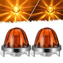 Luzes de seta e marcador LED Partsam com lente de vidro âmbar Luzes de seta e marcador LED Partsam com lente de vidro âmbar