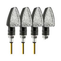 Luzes De Sinalização LED Âmbar Para Motocicleta 4 Peças Lâmpadas Indicadoras De Motocicleta DRL Luzes De Sinalização LED Âmbar Para Motocicleta 4 Peças Lâmpadas Indicadoras De Motocicleta DRL