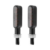 Luzes De Sinalização LED Âmbar Para Motocicleta BLALION, Mini Lâmpada Pisca-Pisca 12V, Acessórios