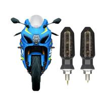 Luzes De Sinalização LED Mini Para Motocicleta Amber 8mm, Lâmpada Indicadora Piscante 12V Acessórios