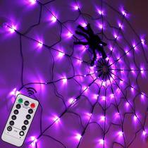 Luzes de teia de aranha LCHUANG 4 pés de diâmetro e 70 LEDs com aranha