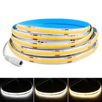 Luzes De Tira LED COB De Alta Densidade 320 LEDs/m Flexível Linear Regulável 12V 24V 2700K a 6000K