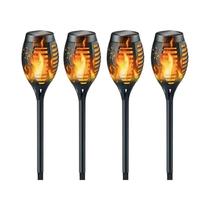Luzes De Tocha Solar À Prova d'Água Com Efeito De Chamas, Luzes Piscantes Para Jardim, Exterior,