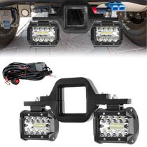 Luzes de trabalho LED BESTZHEYU de 4" 60W com suporte de engate de reboque de 3"