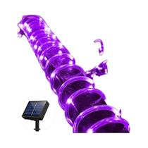 Luzes De Tubo Flexíveis Solares Para Exterior, Luzes De Cordão LED Com 8 Modos Para Decoração De