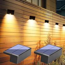Luzes De Varanda LED À Prova d'Água Com Energia Solar Para Decoração De Jardim, Pátio, Escada E