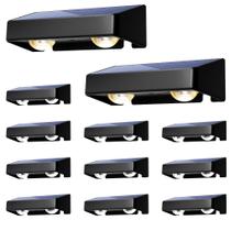 Luzes de vedação solares AUDERWIN, 9 cores, IP65, impermeáveis, pacote com 12