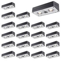 Luzes de vedação solares JOFIOS, pacote com 20 lúmens, RGB, impermeáveis