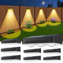 Luzes de vedação solares SenluKit atualizadas, pacote de 8, 3 LED, modo 7