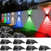 Luzes de vedação solares SunFlickt White e RGB, pacote com 10 IP67 Luzes de vedação solares SunFlickt White e RGB, pacote com 10 IP67