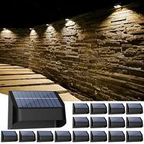 Luzes de vedação solares Yivsen, pacote com 16, RGB, 8 cores, à prova d'água